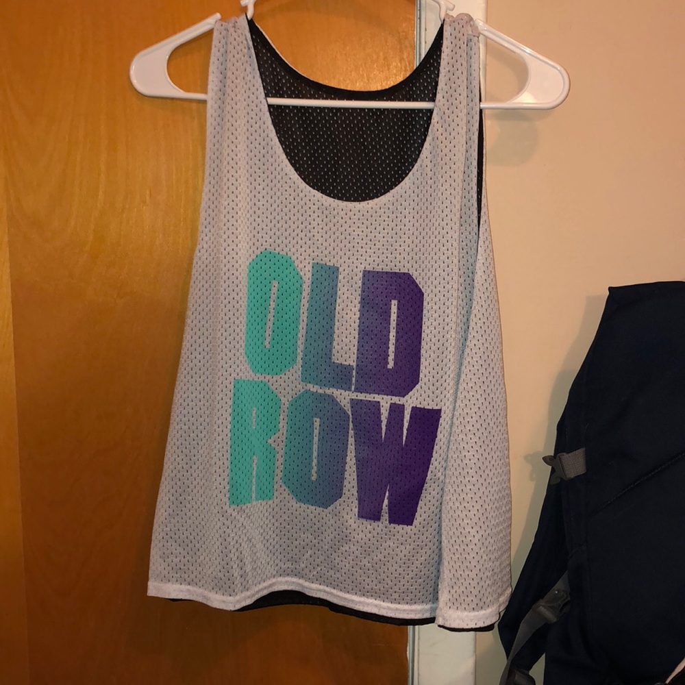 Old Row Lax Pinnie / Green and Purple